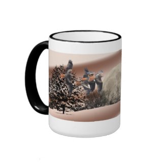 Red Kite Landscape Scene Mug mug