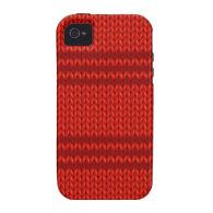 Red Knit Case-Mate iPhone 4 Covers