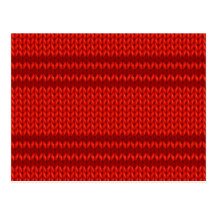 Red Knit Postcard
