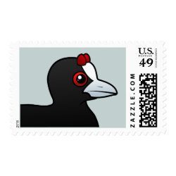 Red-knobbed Coot Medium Stamp 2.1