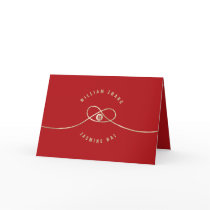 Red Knot + Double Happiness *02 Invitation Card
