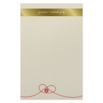 Red Knot Double Happiness Grey Wedding Stationery