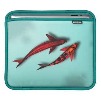 Red Koi Fish iPad Travel Sleeve