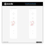 Red Koi modern design Decal For The Wii Remote