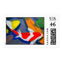 RED KOI postage