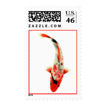 Red Koi postage