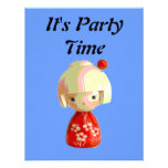 Red Kokeshi Invites