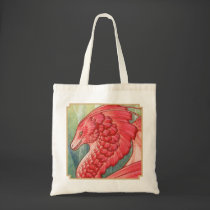 Red Lace Dragon ACEO bag