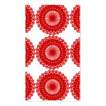 Red Lace Pattern Design. Business Card Templates