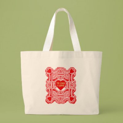Red Lace Valentine Bag Zazzle_bag