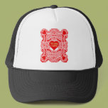 Red Lace Valentine Hat