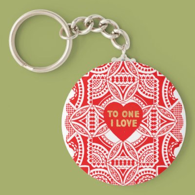 Red Lace Valentine Key Chains Zazzle_keychain