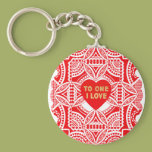Red Lace Valentine Key Chains
