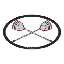 Red Lacrosse Goalie Sticks Stickers