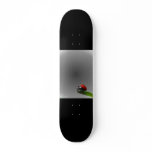 Red Lady Bug On Leaf - B&amp;W Fading Background Skate Boards