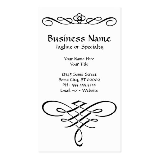 red lady business cards (back side)