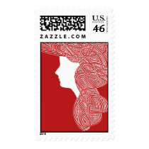 Red Lady postage
