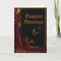 Red Lady - Seasons Greetings Card card