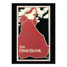 Red Lady, "The Chap-Book" 1895 Personalized Invites