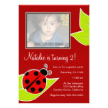 Red Ladybug Photo Invite