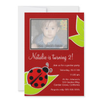 Red Ladybug Photo Invite invitations by babydio Red Ladybug Photo Invite invitations