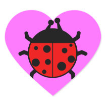 Red Ladybug. Stickers