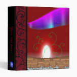 Red landscape binder (your text here)