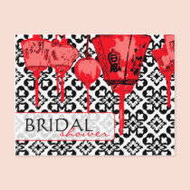Red Lanterns BRS Invitation Postcard postcards
