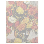 Red Large Bunch of Flowers, Auguste Renoir flowers Letterhead Template