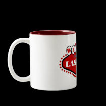 RED Las Vegas Sign Mug by vegasdusoleil RED Las Vegas Sign Mug