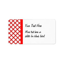 Red Lattice Custom Avery Label labels