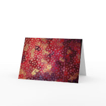 Red Lattice Greeting Card (salutation inside) by jkreves Red Lattice Greeting Card (salutation inside)
