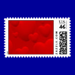 RED LAYERED 3D HEARTS LOVE MOTIVATIONAL SWEETHEART stamps