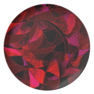 Red Leaf Dinner Plate