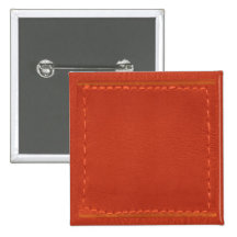 Red Leather Look Designer COWBOYS Pinback Buttons