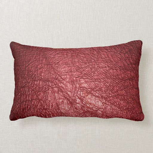Buy textures & combs. - red leather texture pillow