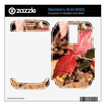 Red Leaves BlackBerry Decals