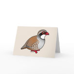 Red-legged Partridge Note Card