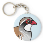 Red-legged Partridge Basic Keychain