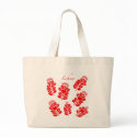 Red Lehua - Shopping Bag by atomica13 Red Lehua - Shopping Bag