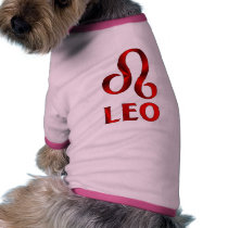 Red Leo Horoscope Symbol pet clothing by sun_signs Red Leo Horoscope Symbol pet clothing