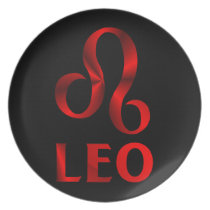 Red Leo Horoscope Symbol