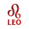 Red Leo Horoscope Symbol stickers by sun_signs Red Leo Horoscope Symbol stickers