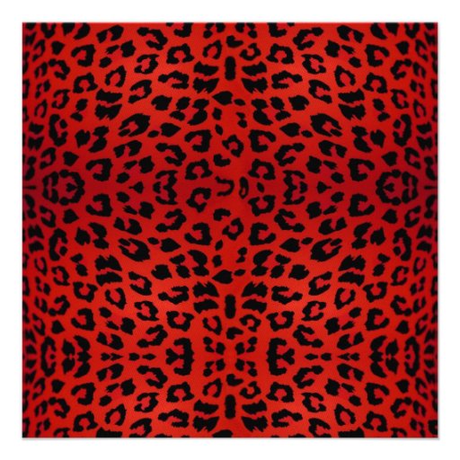 Red Leopard Animal Print Bachelorette Party Invite