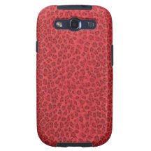Red Leopard Print Samsung Galaxy Case
