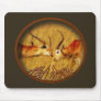 Red Letchwe fighting, wildlife safari mousepads