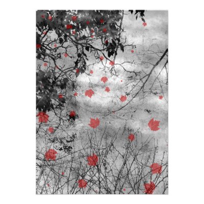 Red Letter Day Goth Wedding Invitation