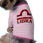 Red Libra Horoscope Symbol Dog Clothes
