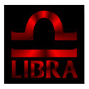 Red Libra Horoscope Symbol posters by sun_signs Red Libra Horoscope Symbol posters