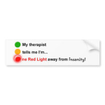 Red Light Insanity bumper stickers
